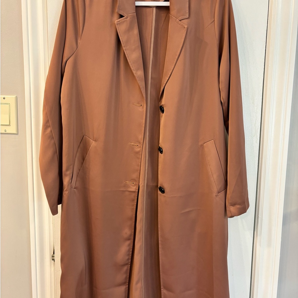 Dynamite Rose Gold Cardigan Sweater Classic Style